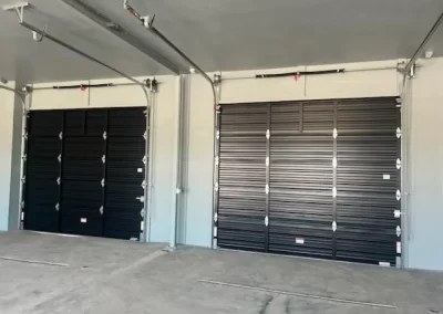 interior black overhead doors